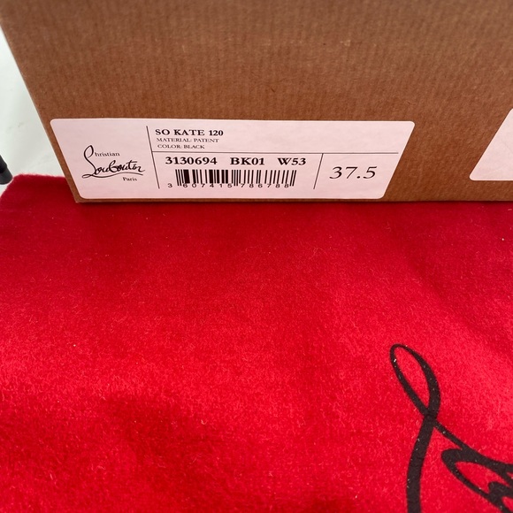 Women’s Christian Louboutin so Kate  120 patent Pumps size 37.5 made in … - Picture 10 of 11